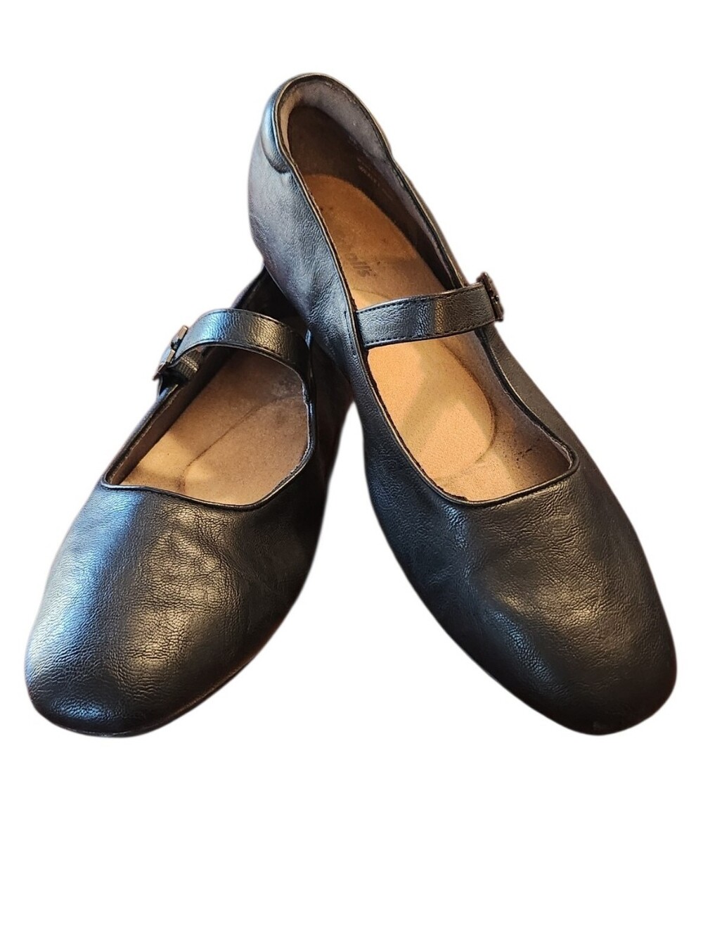 Dr. Scholl's Women's Ballet Flat Wexley Jane Mary Jane Black Smooth 9.5 M